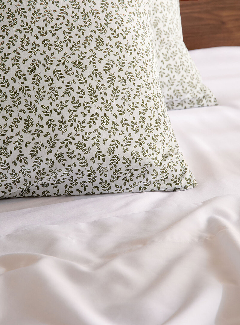 Simons Maison Green Soothing foliage pillowcases Set of 2