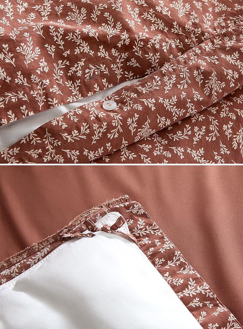 Simons Maison: L'ensemble housse doux feuillage Terracotta