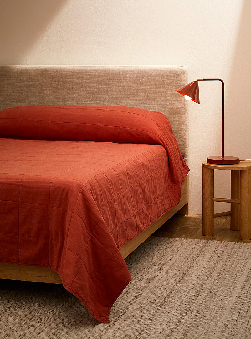 Simons Maison Copper Washed linen bedspread