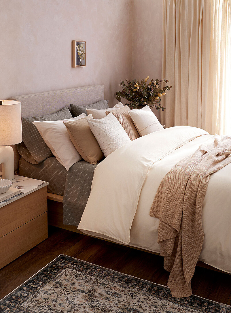 Solid Pure Organic Cotton Duvet Cover Set