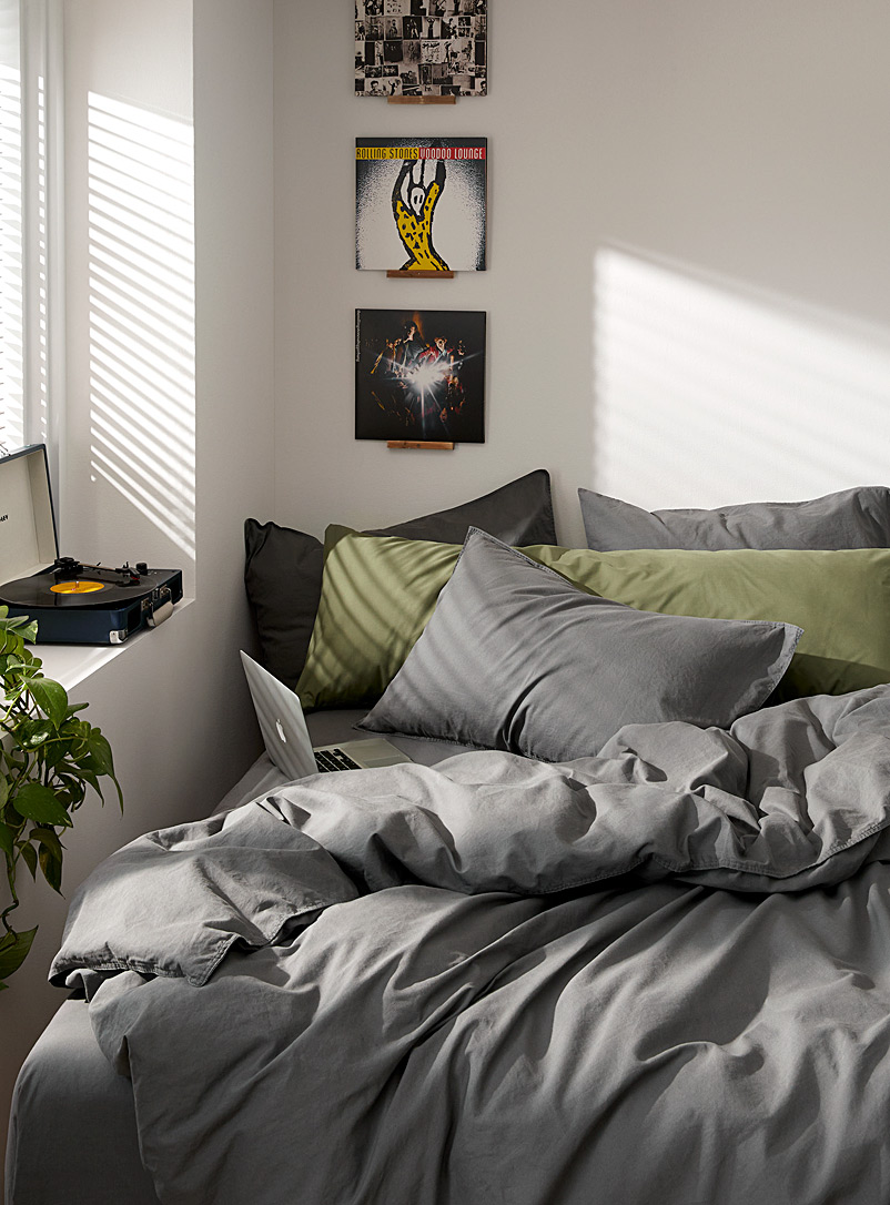 Solid Pure Organic Cotton Duvet Cover Set