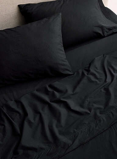 L'ensemble draps pur coton biologique uni Pour matelas jusqu'&agrave; 16 po 144 fils au pouce