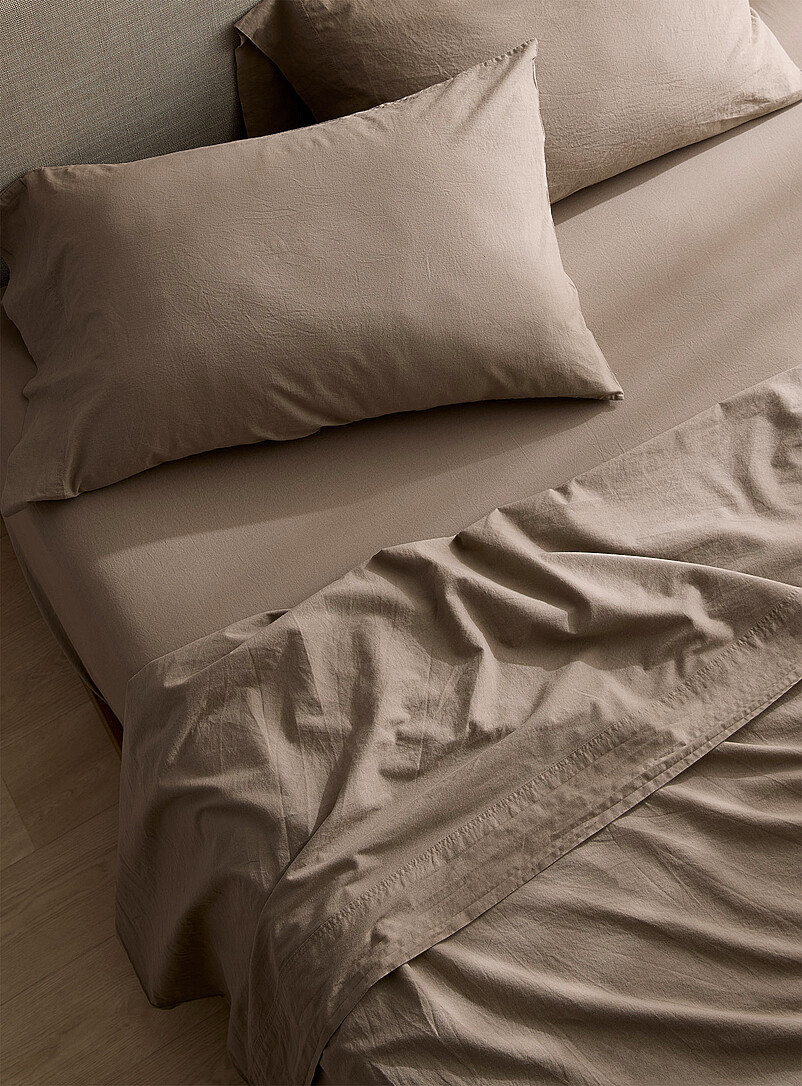 Solid Pure Organic Cotton Sheet Set Fits Mattresses Up To 16 In 144-Thread-Count
