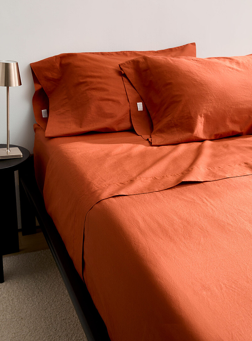 Solid Pure Organic Cotton Sheet Set Fits Mattresses Up To 16 In 144-Thread-Count