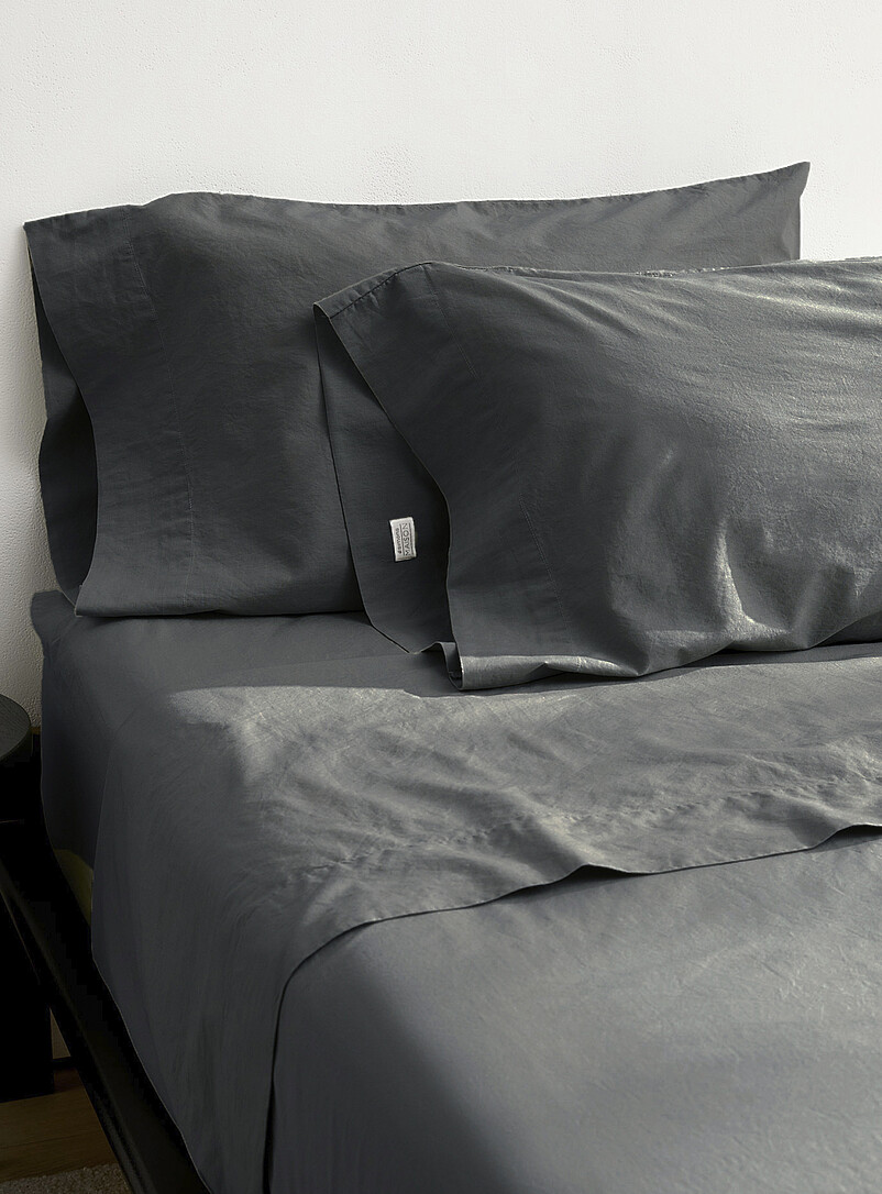 Solid Pure Organic Cotton Pillowcases Set Of 2 144-Thread-Count