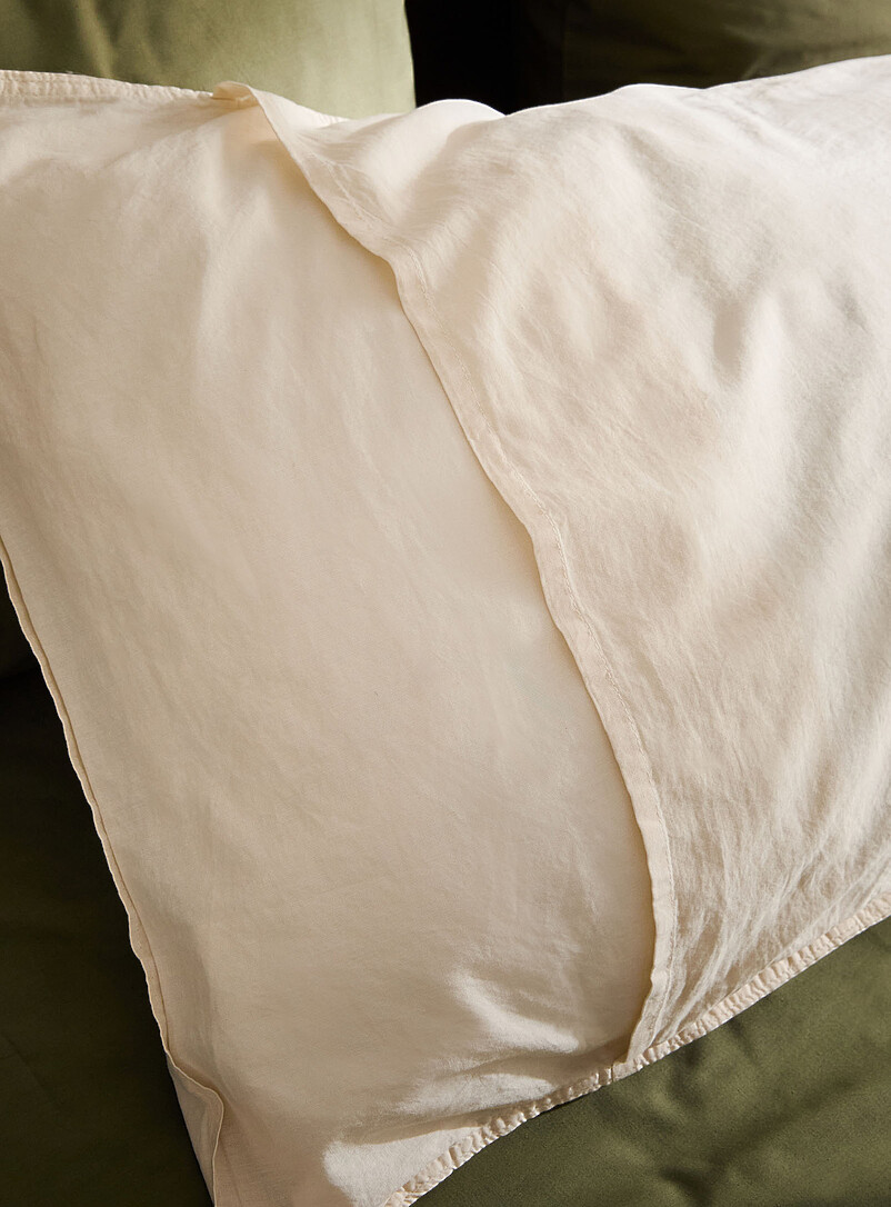 Solid 100% organic cotton body pillow sham product image 2