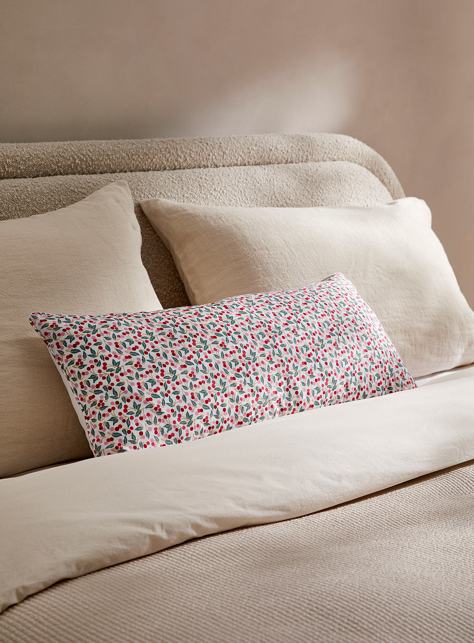 Simons Maison Cherry Drop Cushion Made With Liberty Fabric 30 X 50 Cm In Assorted
