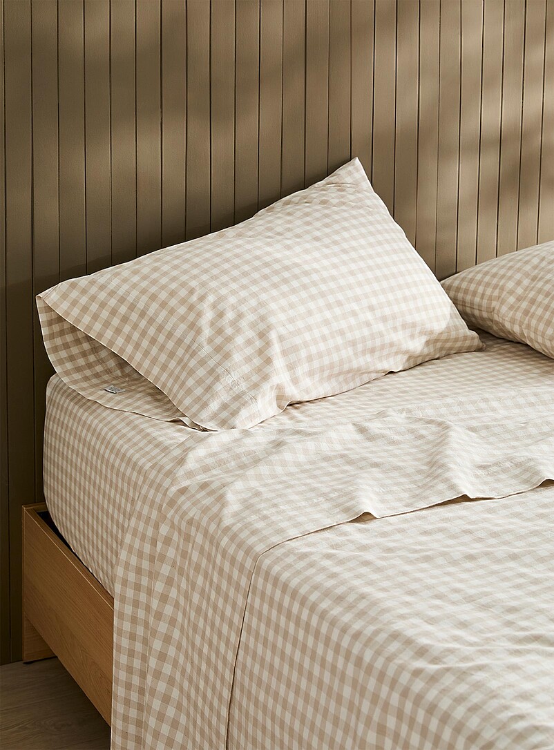 Gingham Sheet Set