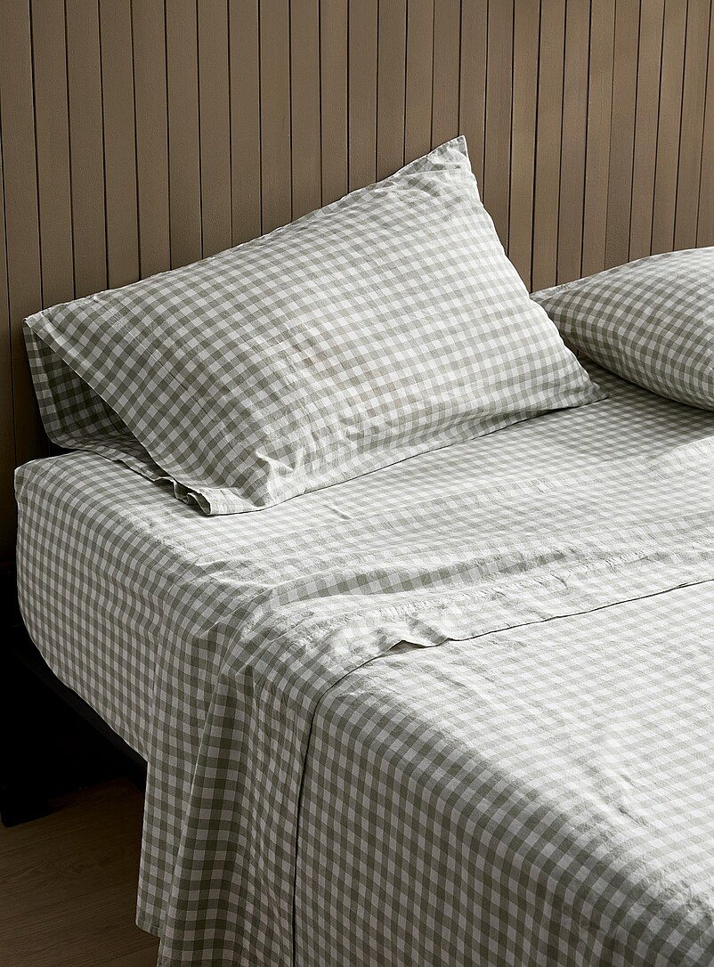 Gingham Sheet Set