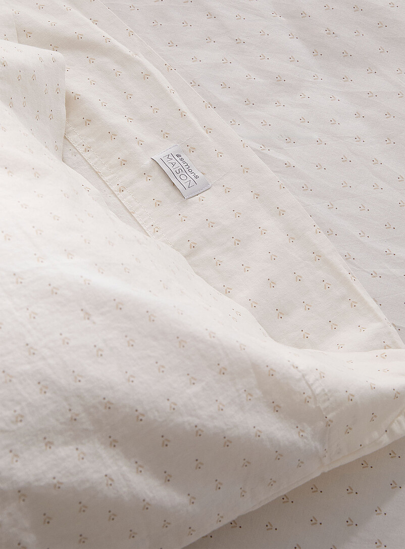 Delicate pattern pure organic cotton sheet set Fits mattresses up to 16 in product image 2