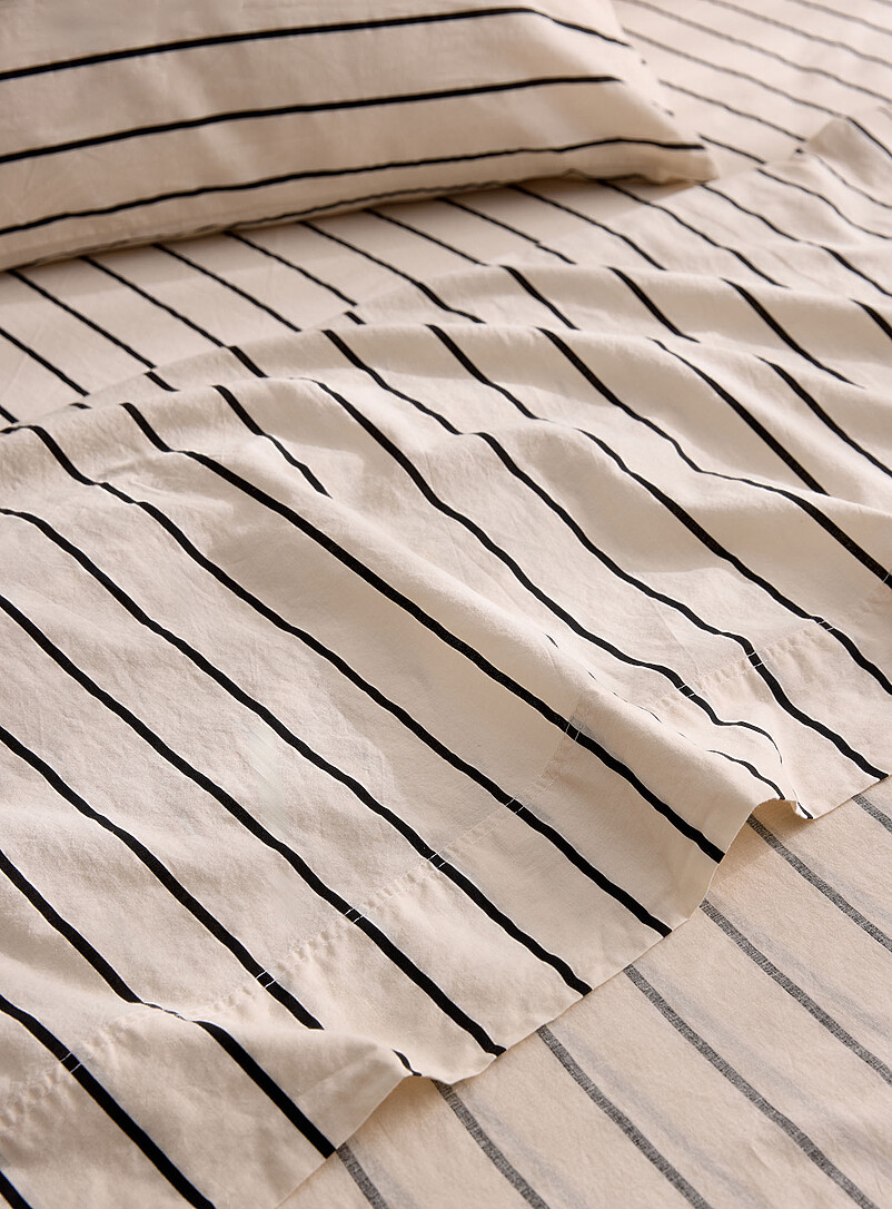 Two-tone stripes sheet set Fits mattresses up to 16 in product image 2