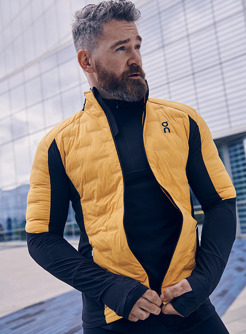 On Medium Yellow Climate jacket for men