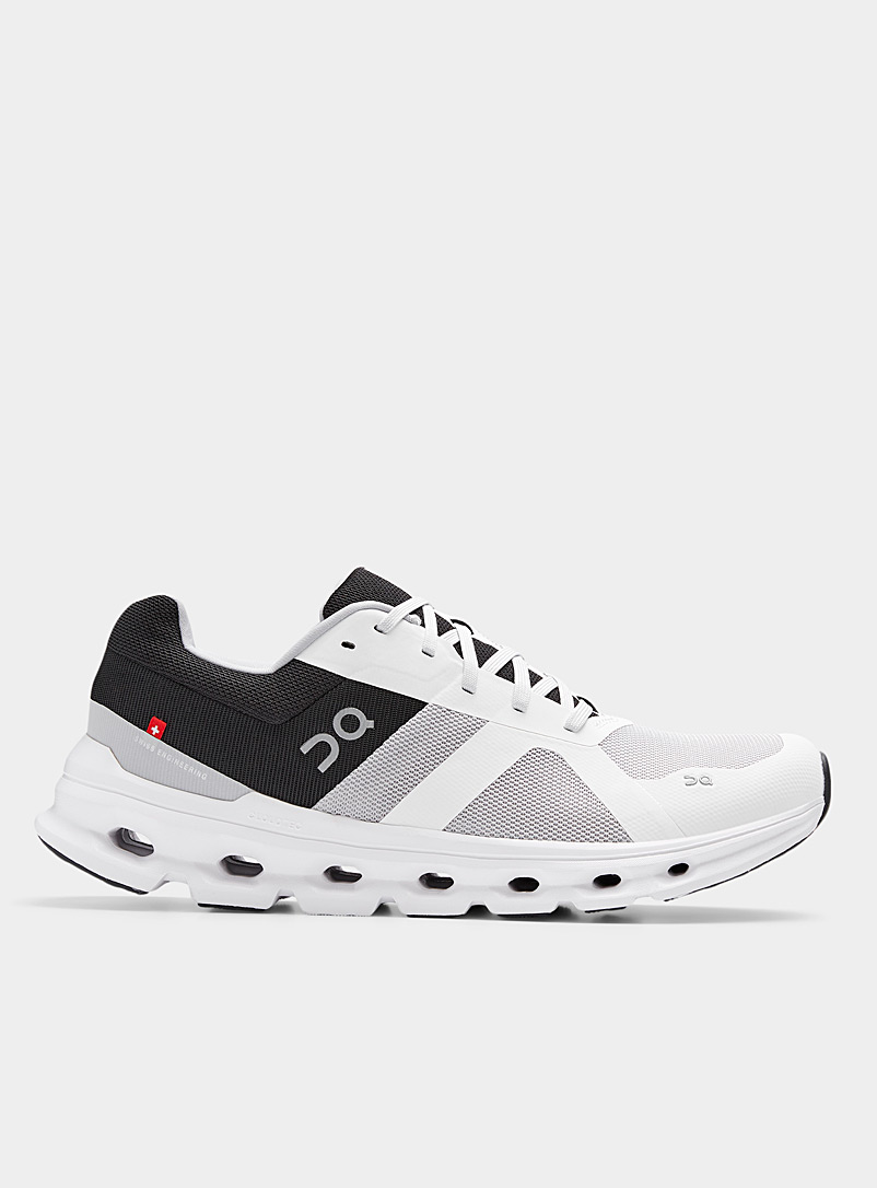 On Black and White Cloudrunner sneakers Men for men