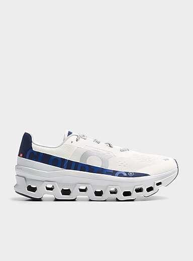 On: Le sneaker Cloudmonster Homme Blanc &agrave; motifs pour homme