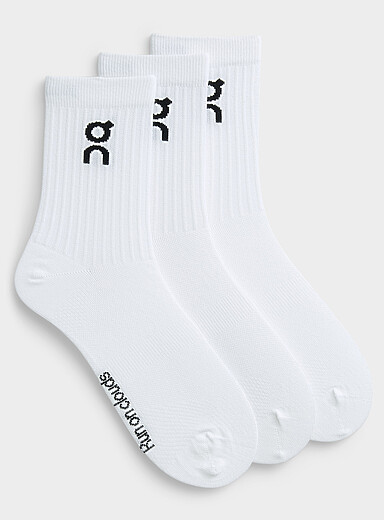 Les chaussettes mi-cheville logo Emballage de 3