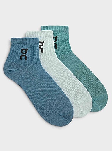 Blue logo socks 3-pack