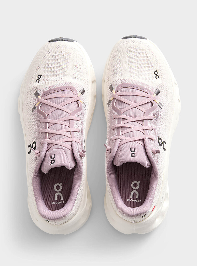 On: Le sneaker Cloudtilt mauve et blanc Femme Lilas pour femme