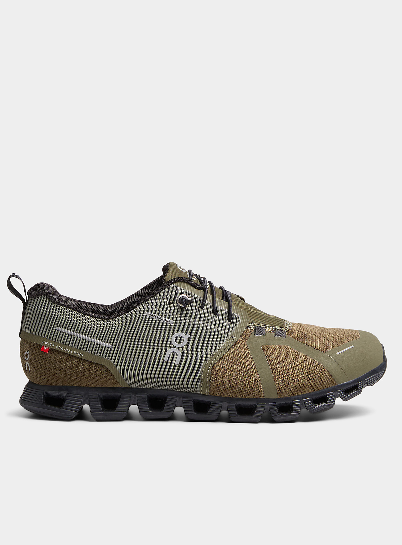 On Cloud 5 Waterproof Sneakers In Mossy Green