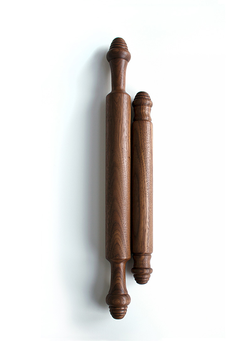 KG+e Dark Brown Acorn walnut rolling pin See available sizes