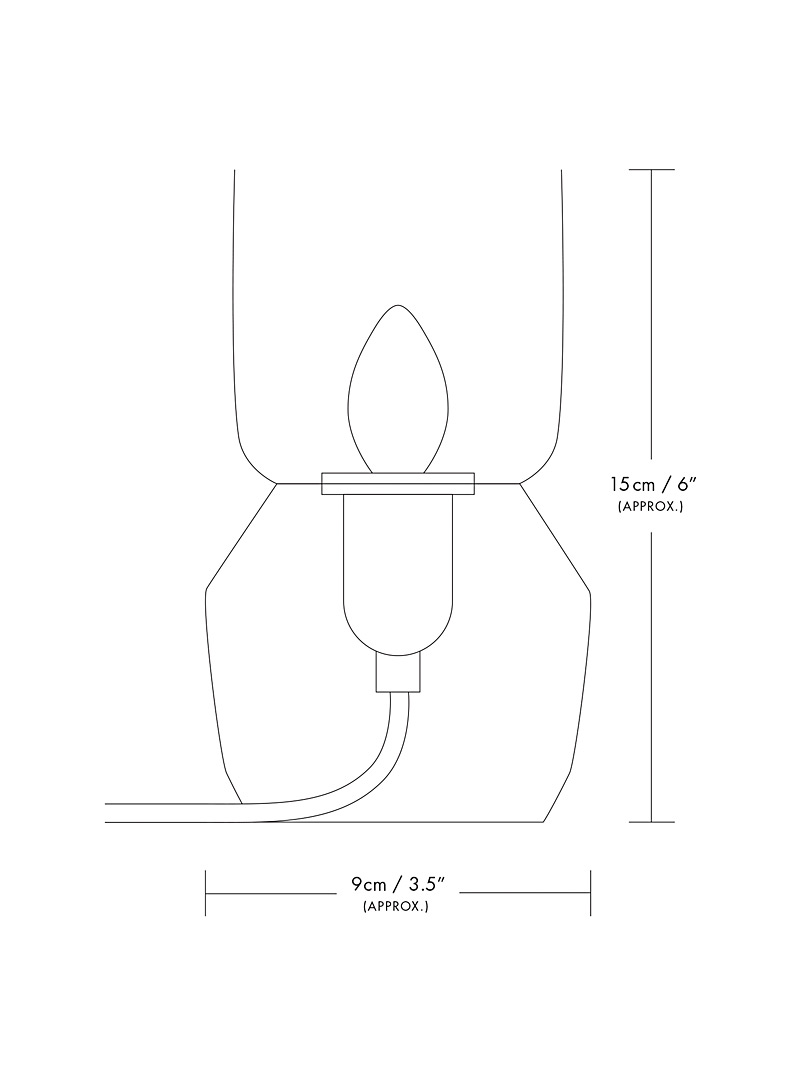 AND Ceramic Studio: La lampe d'ambiance Tupi Cuivre - Rouille