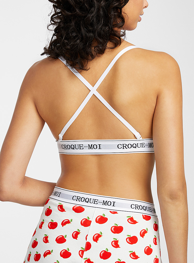 Miiyu x Pop Underwear Assorted Slogan band triangle bralette for women