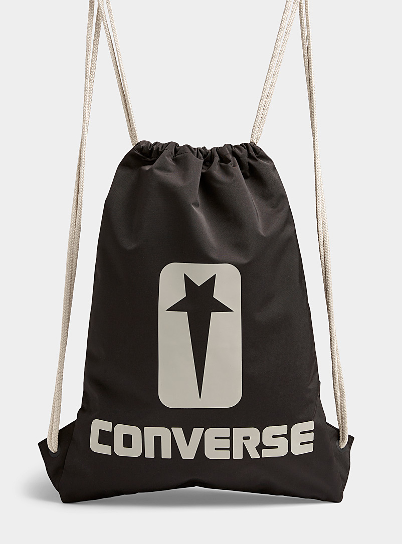 CONVERSE X DRKSHDW Black Sliding straps logo backpack for men