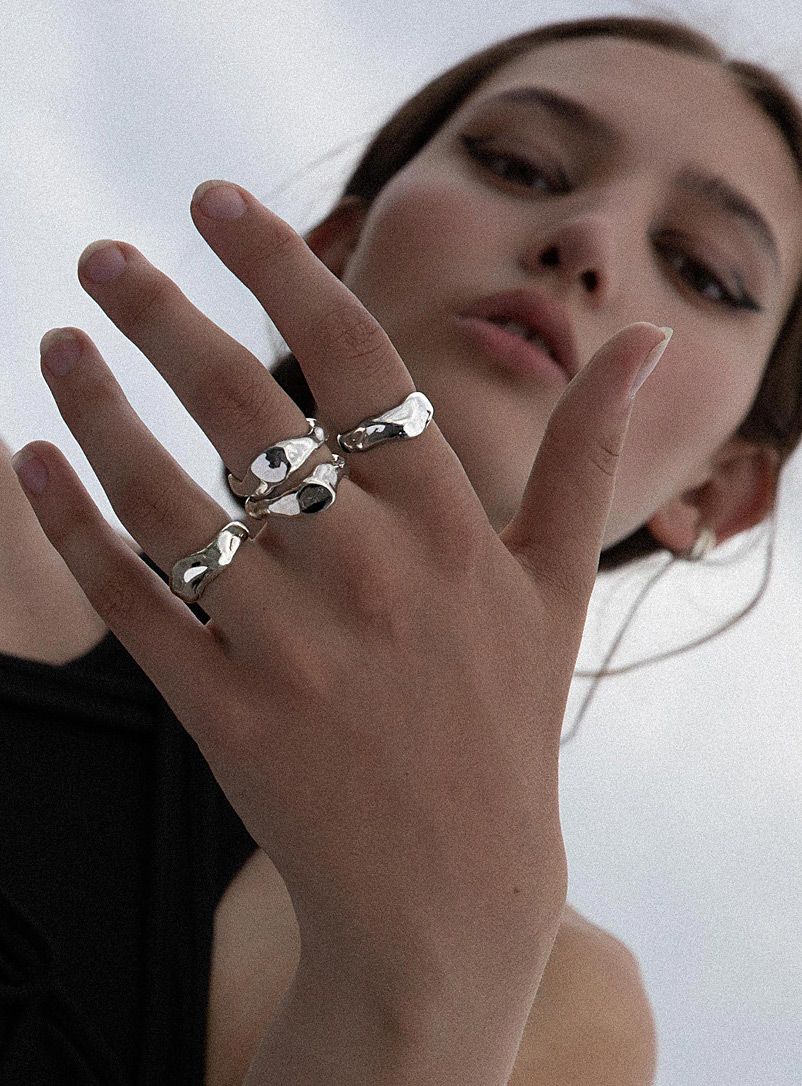 L.L.Y. Atelier Silver Wave ring for women