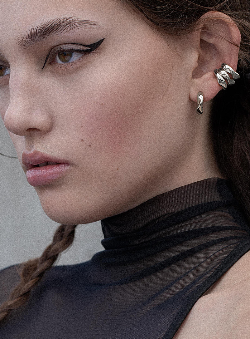 L.L.Y. Atelier Silver Torsion earrings for women
