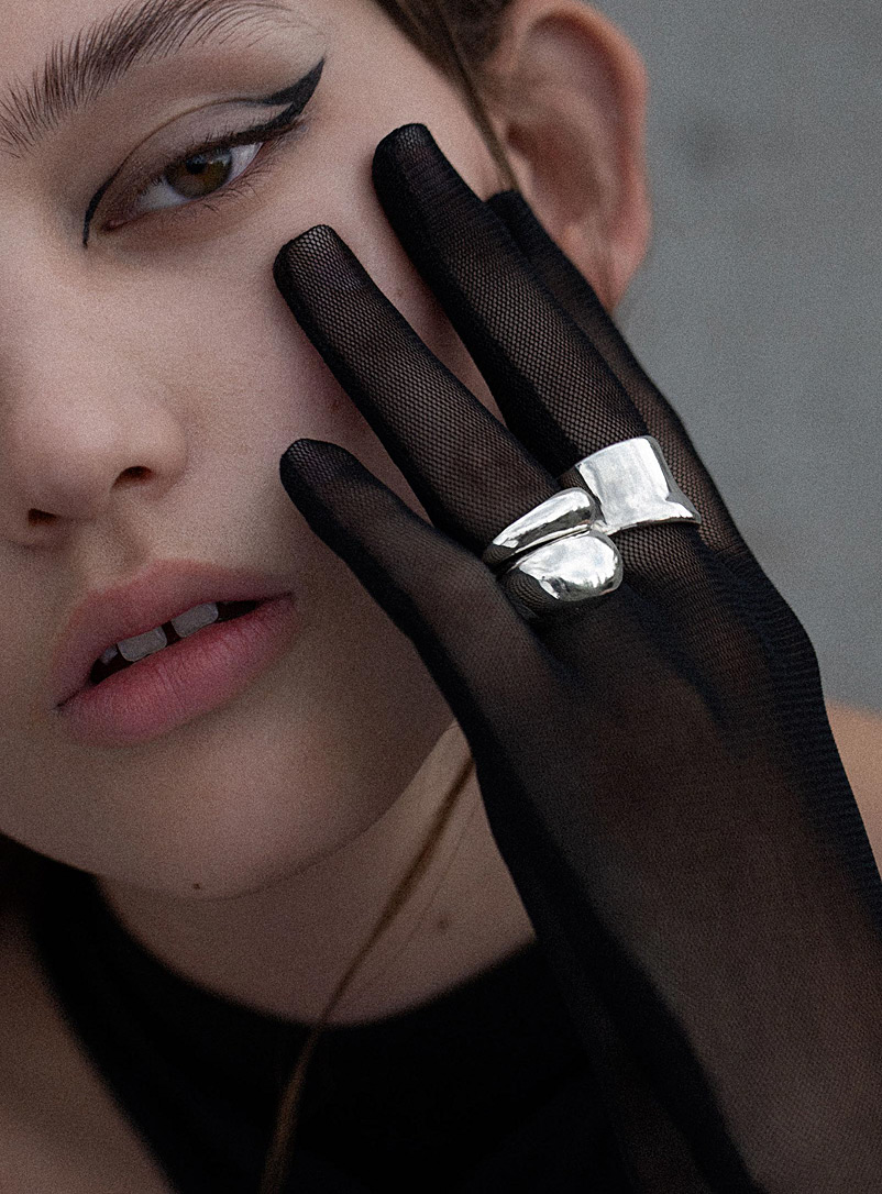 L.L.Y. Atelier Silver Drape ring for women