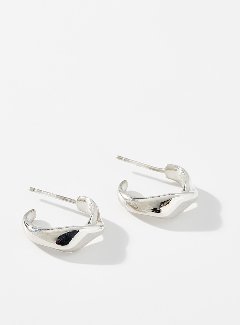 L.L.Y. Atelier Silver Torsion earrings for women
