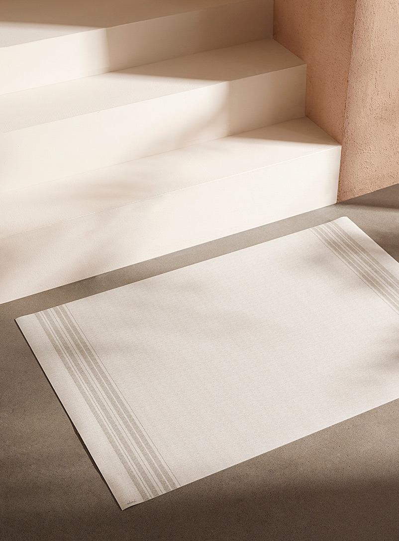 Adama Grey Nuanced lines vinyl mat See available sizes