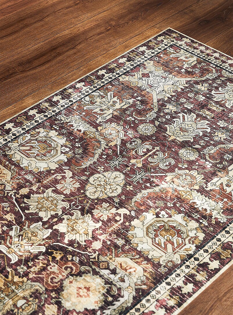 Adama: Le tapis de vinyle tapisserie vintage Voir nos formats offerts Vert &agrave; motifs