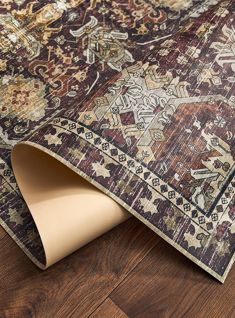 Adama: Le tapis de vinyle tapisserie vintage Voir nos formats offerts Vert &agrave; motifs