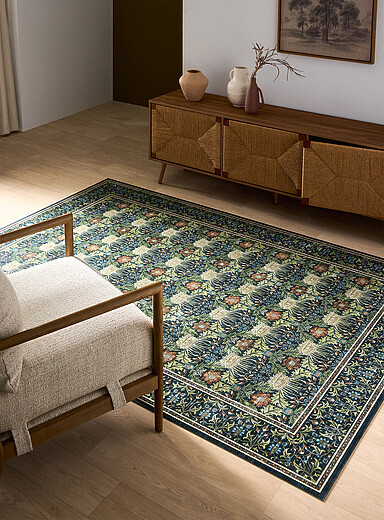 Adama: Le grand tapis Orchard 170 x 240 cm Noir &agrave; motifs