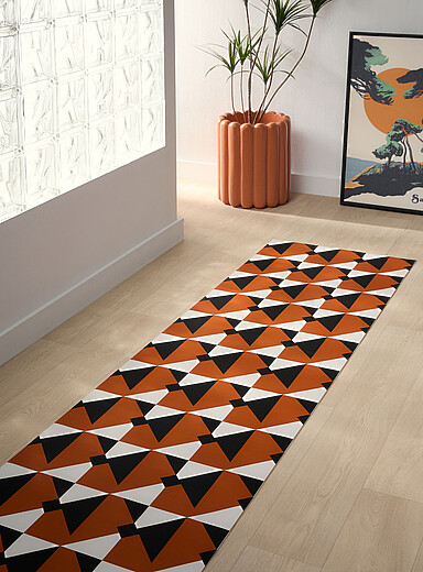 Adama Bronze/Amber Modscape vinyl rug See available sizes