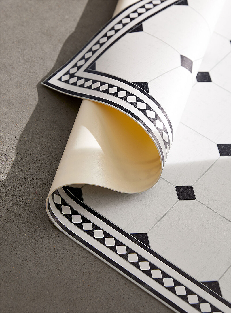 Vintage tiles vinyl rug See available sizes product image 3