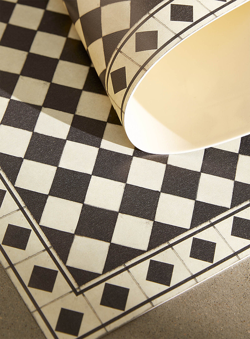 Beautiful checkers vinyl rug See available sizes product image 2