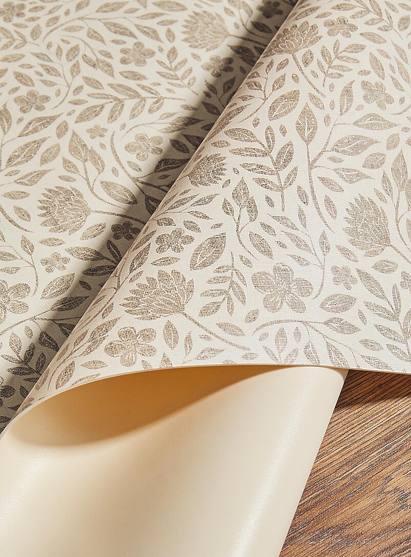 Sepia flowers vinyl rug See available sizes product image 3
