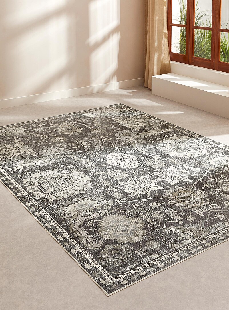 Vintage tapestry vinyl rug See available sizes product image 2