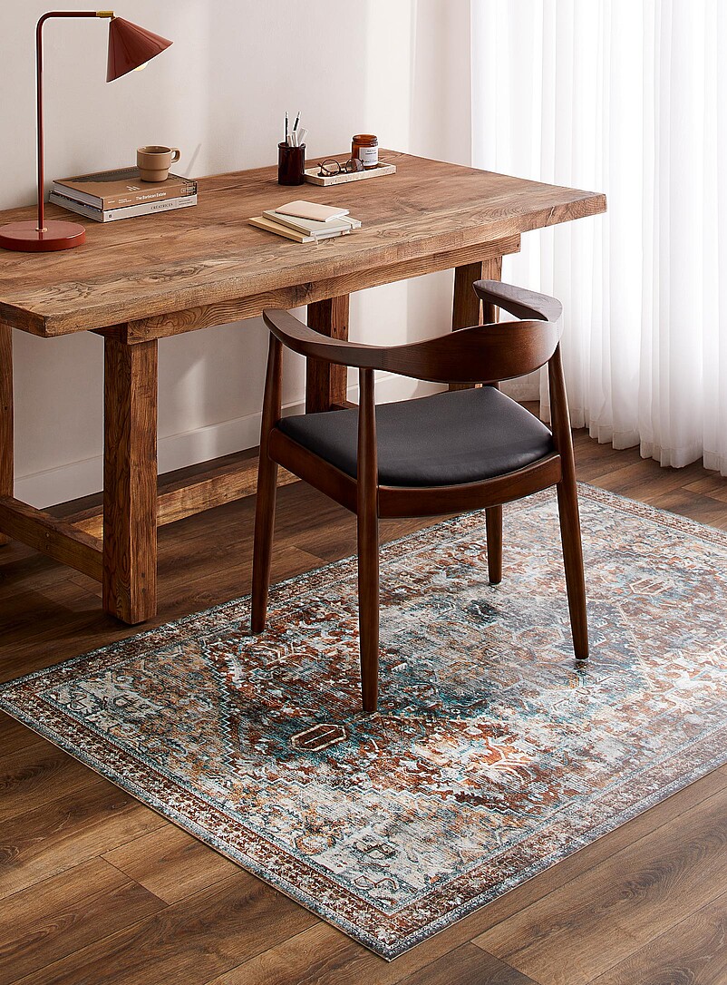Antique Medallion Vinyl Rug See Available Sizes
