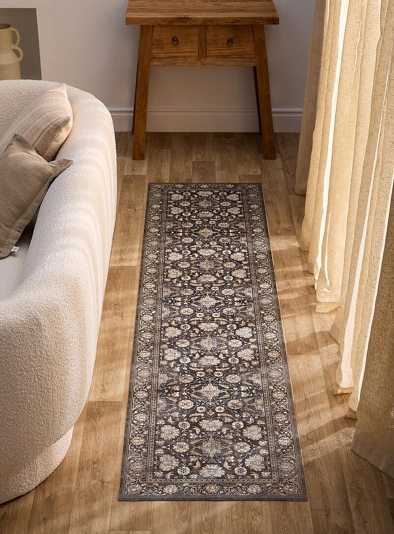 Bazaar floral tapestry vinyl rug 60 x 240 cm product image (primary)