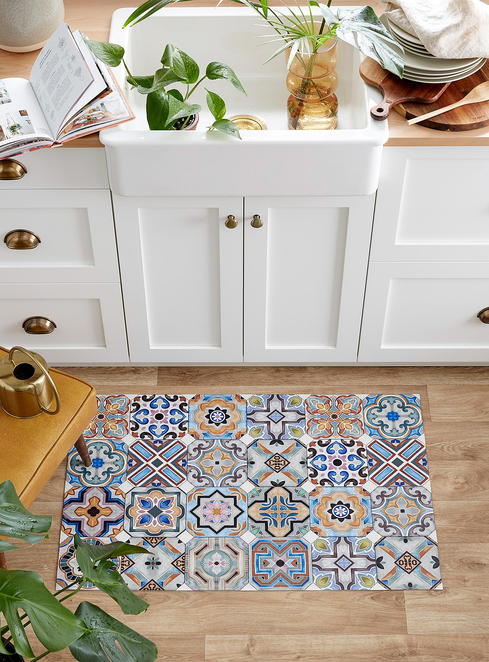 Adama Azulejos Vinyl Rug See Available Sizes In Assorted