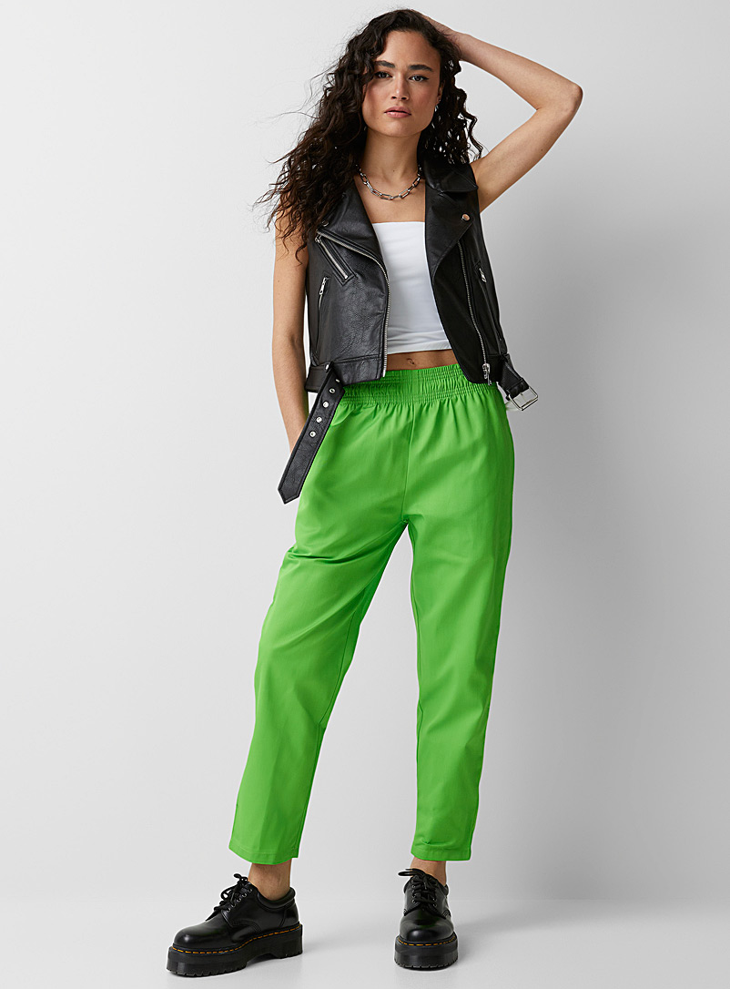 Cookman Kelly Green Neon colour chef pant for women