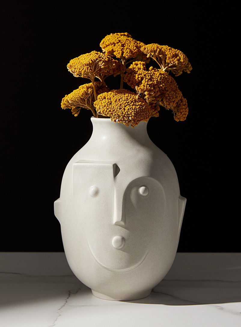 Jonathan Adler White Metropolis porcelain vase for men