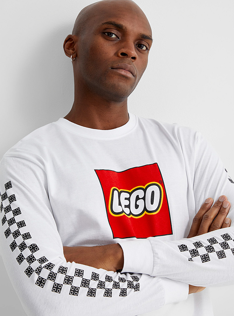 Le 31 White Lego T-shirt for men