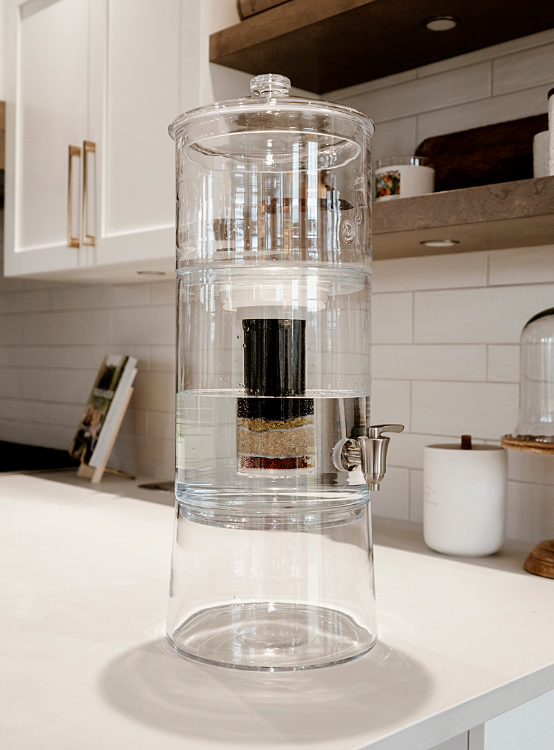 Filtered Water Containers PURGLASS filtered water dispenser 1-year starter kit | Aquaovo ...