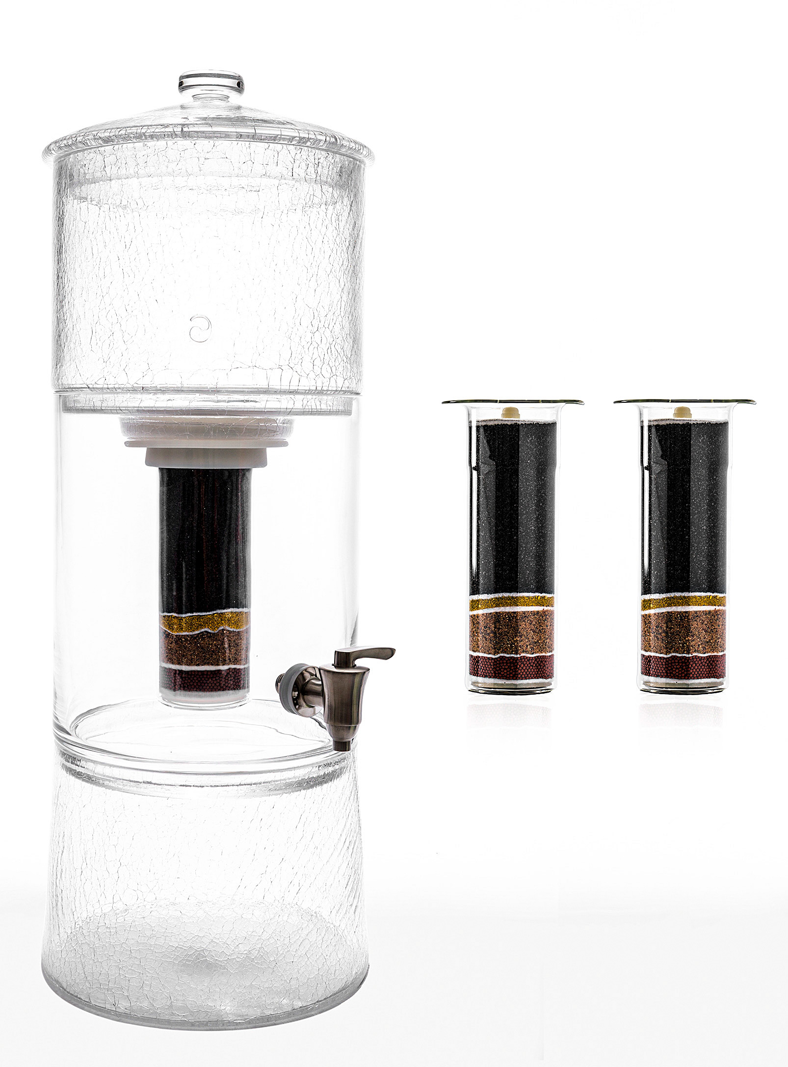 Aquaovo Purglass Filtered Water Dispenser 1-year Starter Kit In Purple