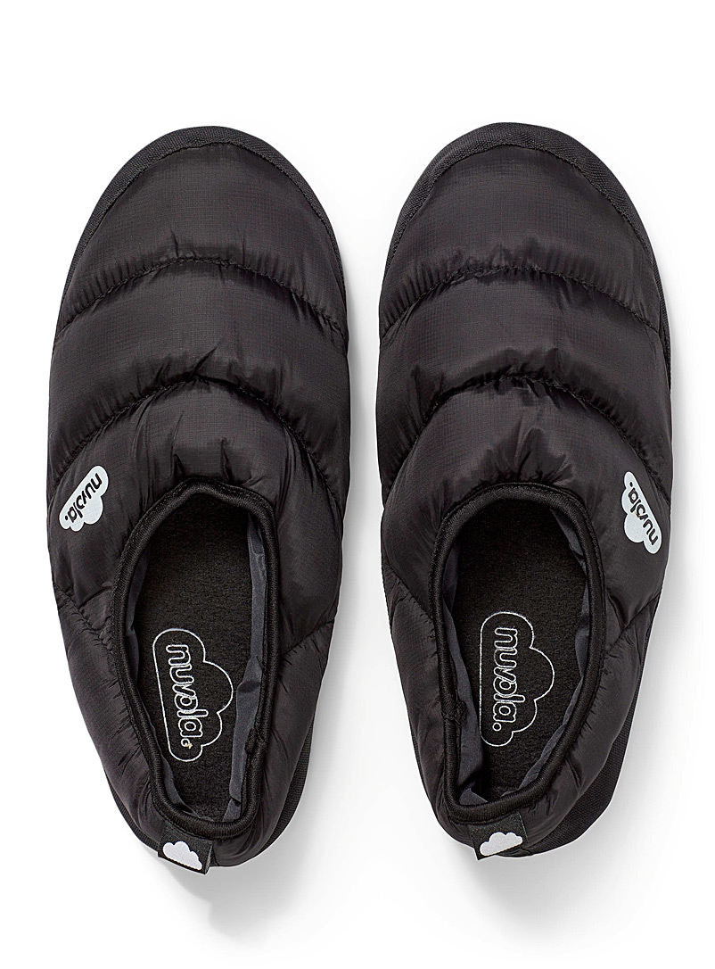 Nuvola Black Clasica quilted slippers Men for men