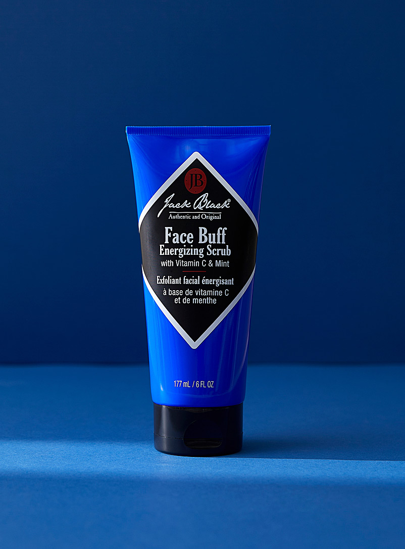 Jack Black Blue Energizing facial scrub Large size for men