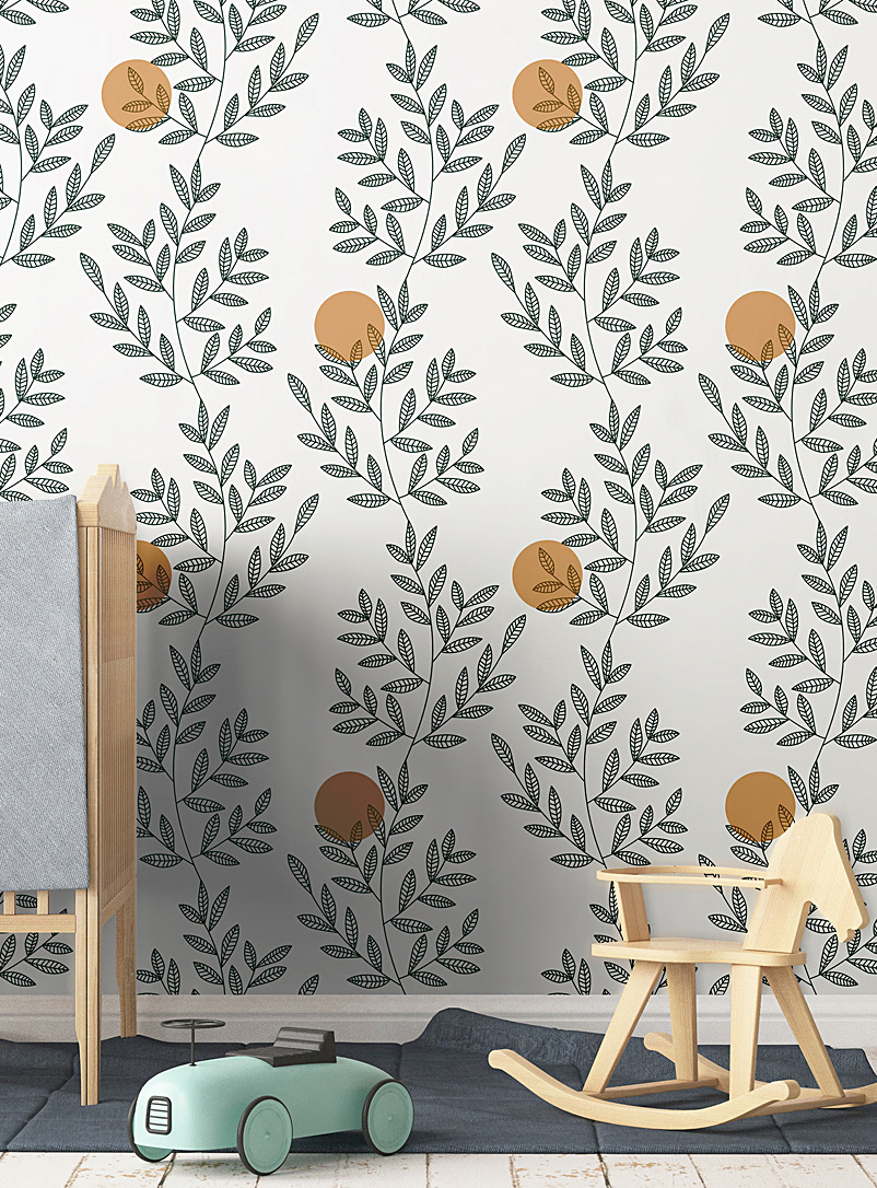 Meraki Assorted white  Eucalyptus grimpant self-adhesive wallpaper strip